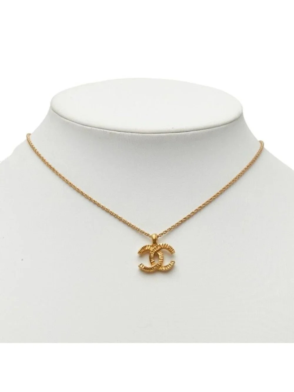 Chanel CC Logo Pendant Gold Plated